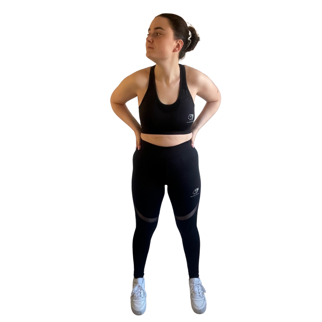 Diamond Stride Womens Black Leggings
