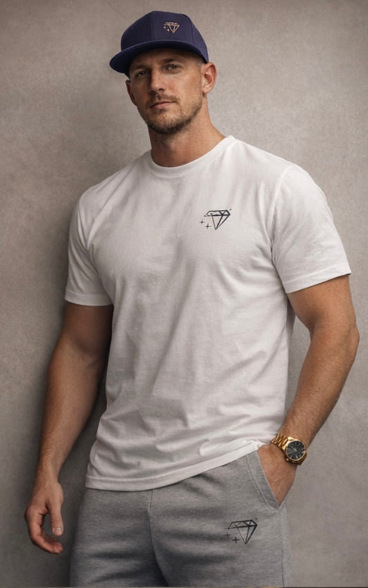 Diamond Stride T Shirt with Large Logo
